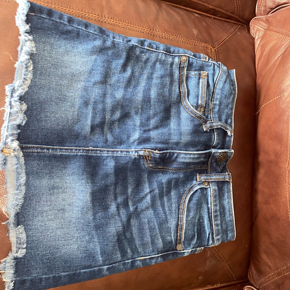 american eagle jean skirt